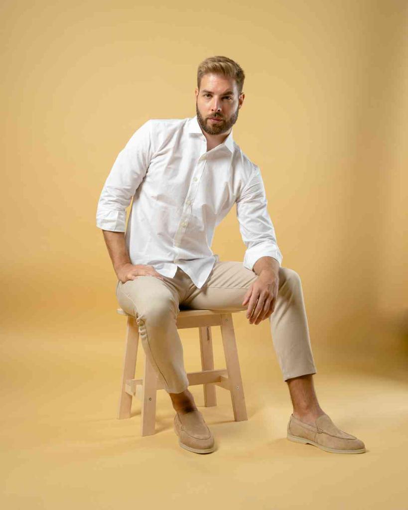 Loro piana 100% Linen White Shirt