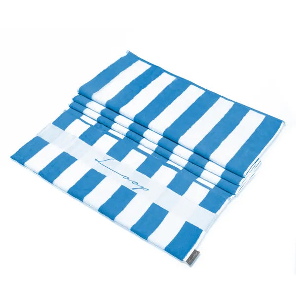 Blue Large Pocketed Towel