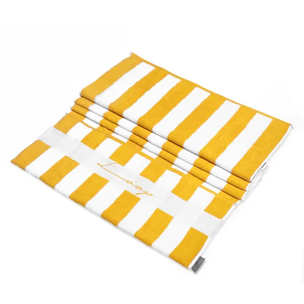 Yellow Large Pocketed Towel