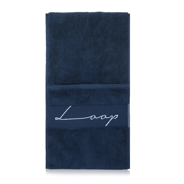 Small Navy Pocketed Towel