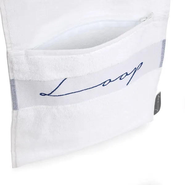 Small White Pocketed Towel