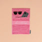 Small Pink Pocketed  Towel