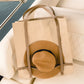 Unisex taupe Bag with hat