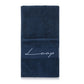 Small Navy Pocketed Towel
